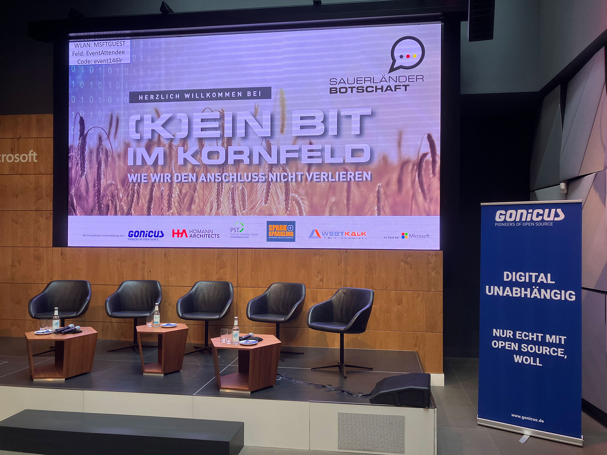 (K)ein Bit im Kornfeld - Politisches Event in Berlin - sponsored by GONICUS