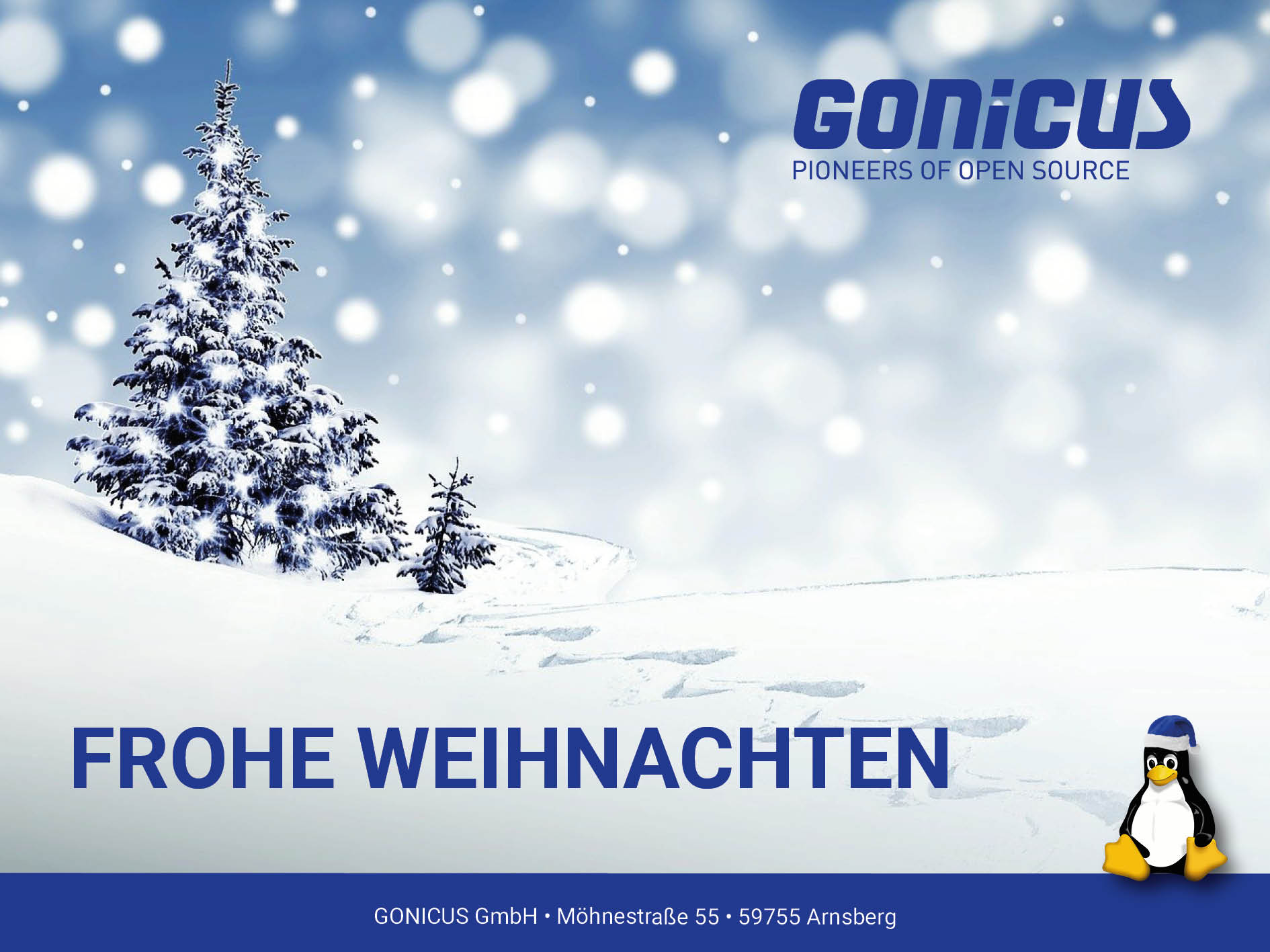 Frohe Weihnachten wünscht GONICUS