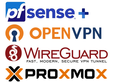 Technologien pfSense OpenVPN WireGuard Proxmox